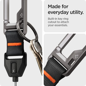 Spigen for AirPods Pro 3 / AirPods Pro 2 Lanyard with Carabiner – Black