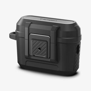 ACS05485 - Apple AirPods Pro 2 Case Lock Fit in matte black showing the front