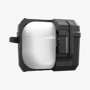 ACS05485 - Apple AirPods Pro 2 Case Lock Fit in matte black showing the front