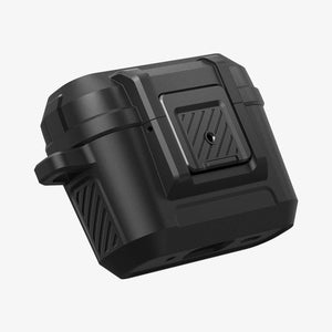ACS05485 - Apple AirPods Pro 2 Case Lock Fit in matte black showing the front