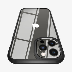 ACS01618 - iPhone 12 Pro Max Case Ultra Hybrid in crystal clear showing the back