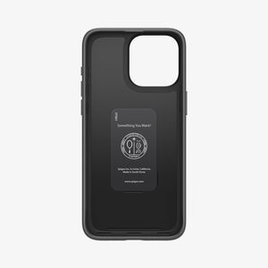 ACS06544 - iPhone 15 Pro Max Case Thin Fit in black showing the back