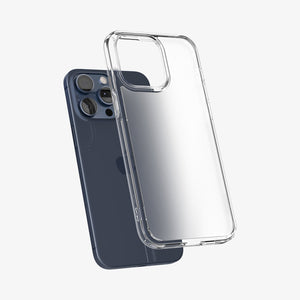 ACS06567 - iPhone 15 Pro Max Case Ultra Hybrid in frost clear showing the back