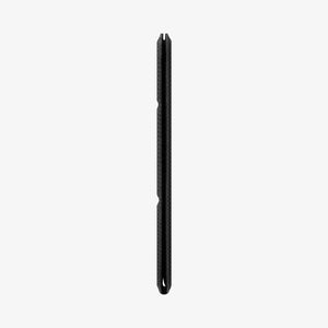 AMP02835 - Universal Card Holder Smart Fold in gunmetal showing the front attached to the back of a device