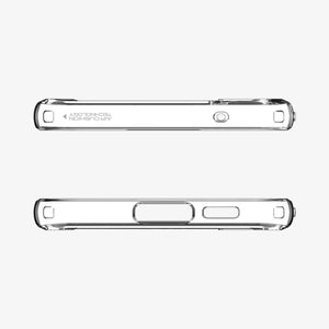 ACS05617 - Galaxy S23 Ultra Case Ultra Hybrid in crystal clear showing the back