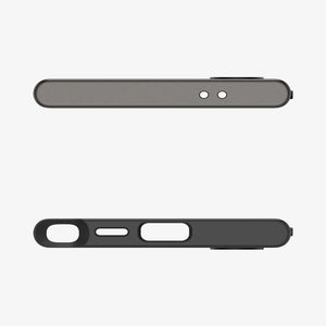 ACS07304 - Galaxy S24 Ultra Case Neo Hybrid in Black showing the back