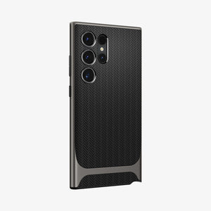 ACS07304 - Galaxy S24 Ultra Case Neo Hybrid in Black showing the back