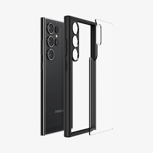 ACS07292 - Galaxy S24 Ultra Case Ultra Hybrid in Crystal Clear showing the back