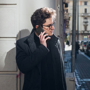 ACS05609 - Galaxy S23 Ultra Case Thin Fit in black showing the back