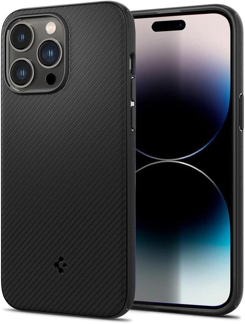 Spigen Mag Armor MagFit Designed for iPhone 14 Pro Case (2022) [Military-Grade Protection] Compatible with MagSafe - Matte Black