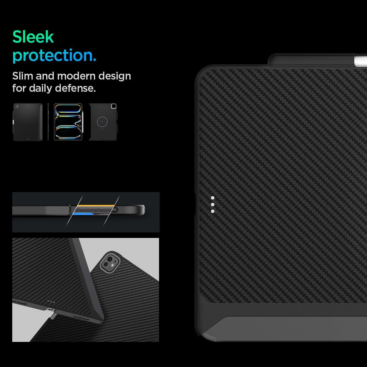 Spigen iPad Pro 13" Case (M5/M4, 2025–2024) – Enzo Aramid