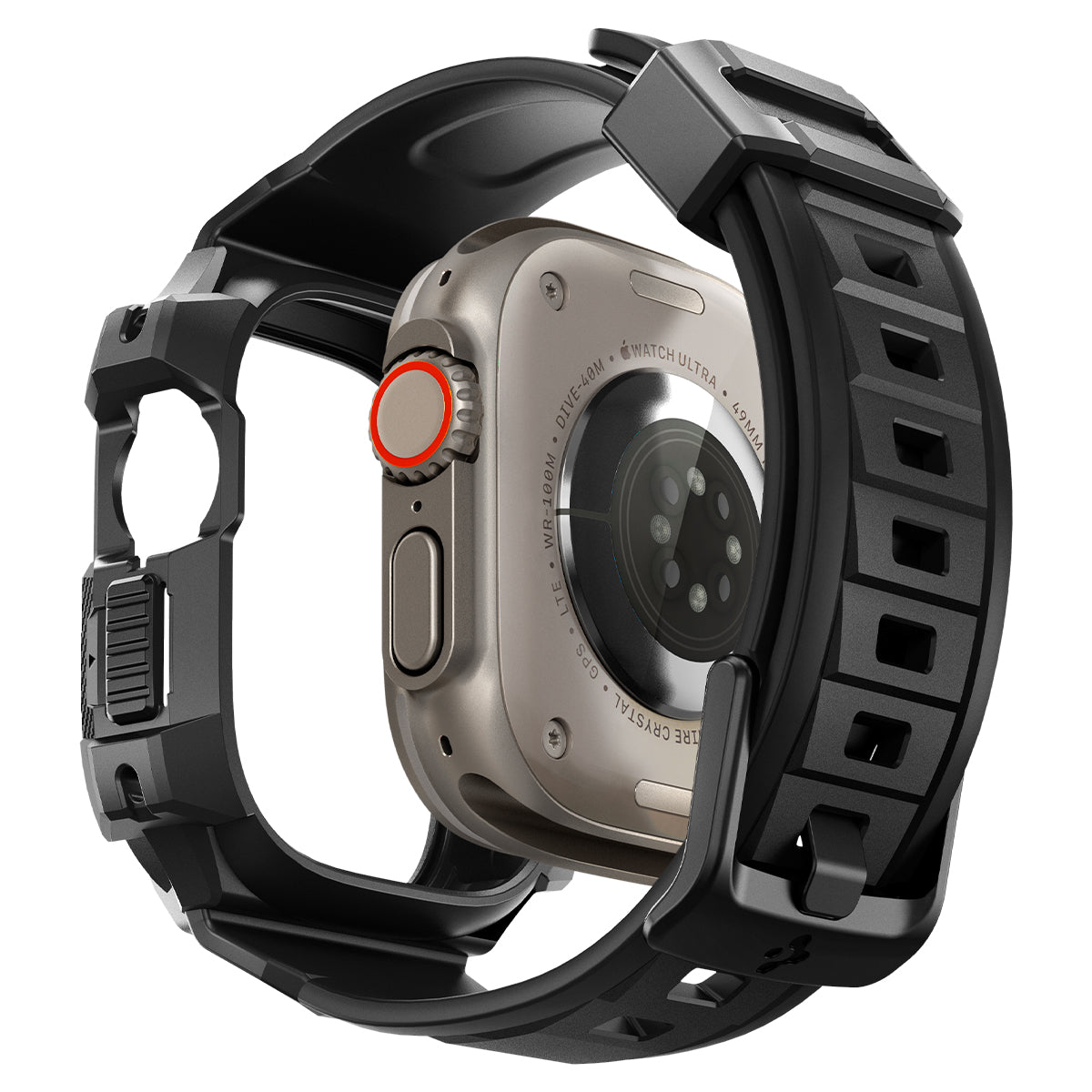 غطاء وسوار Spigen Apple Watch Ultra 3/2/1 (49mm) – Rugged Armor Pro