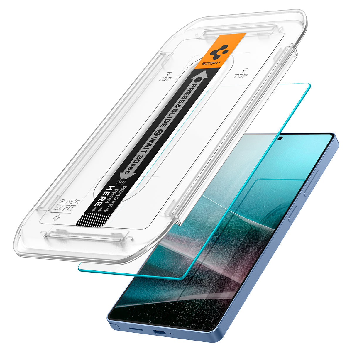 واقي شاشة Spigen Galaxy S25 Ultra – Glas.tR EZ Fit HD (عبوتان)