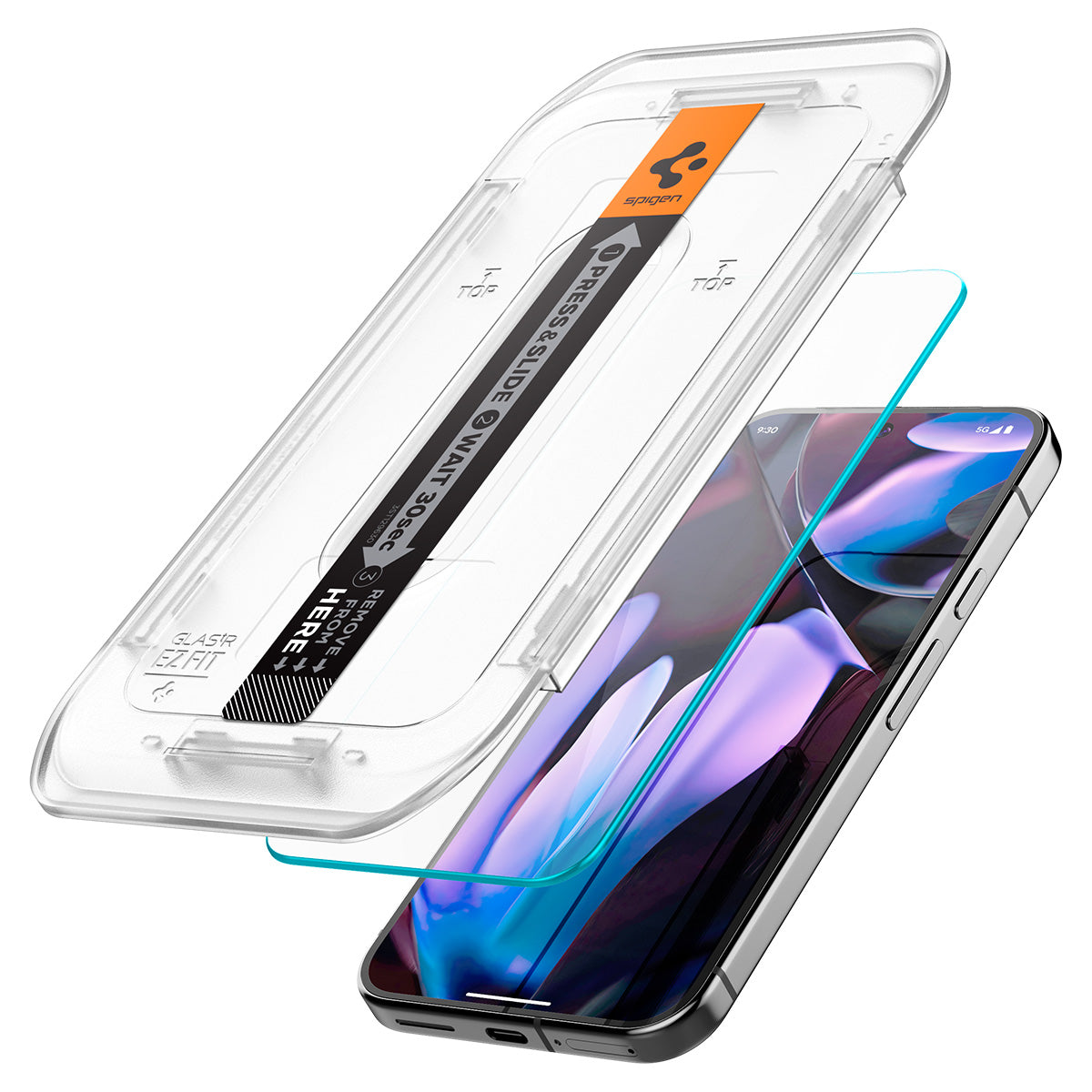 واقي شاشة Spigen Pixel 10 Pro / Pixel 10 – GLAS.tR EZ Fit (عبوتان)