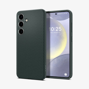 ACS07287 - Galaxy S24 Ultra Case Liquid Air in Matte Black showing the back