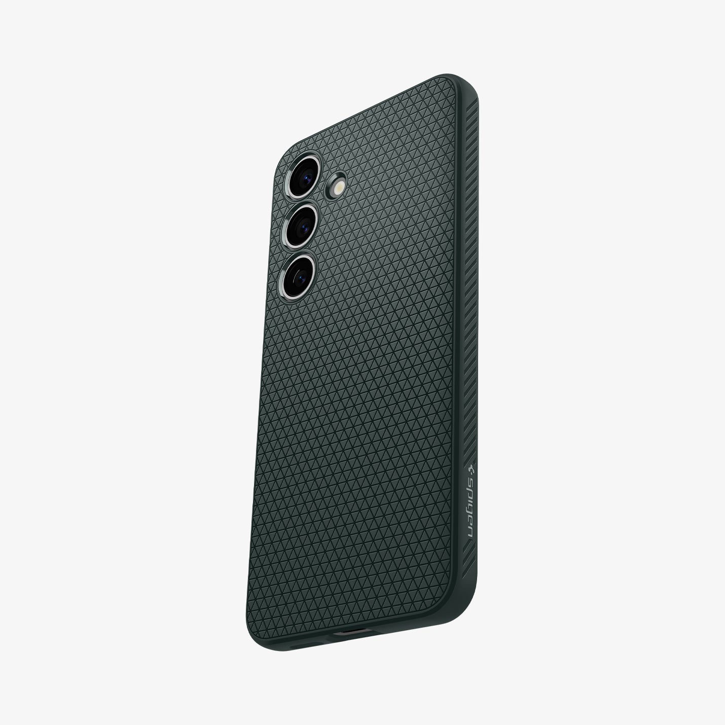 ACS07287 - Galaxy S24 Ultra Case Liquid Air in Matte Black showing the back
