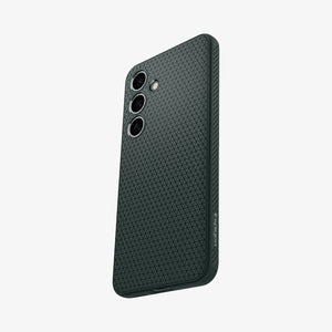 ACS07287 - Galaxy S24 Ultra Case Liquid Air in Matte Black showing the back
