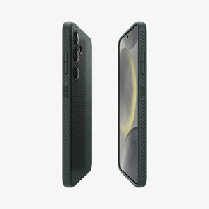 ACS07287 - Galaxy S24 Ultra Case Liquid Air in Matte Black showing the back