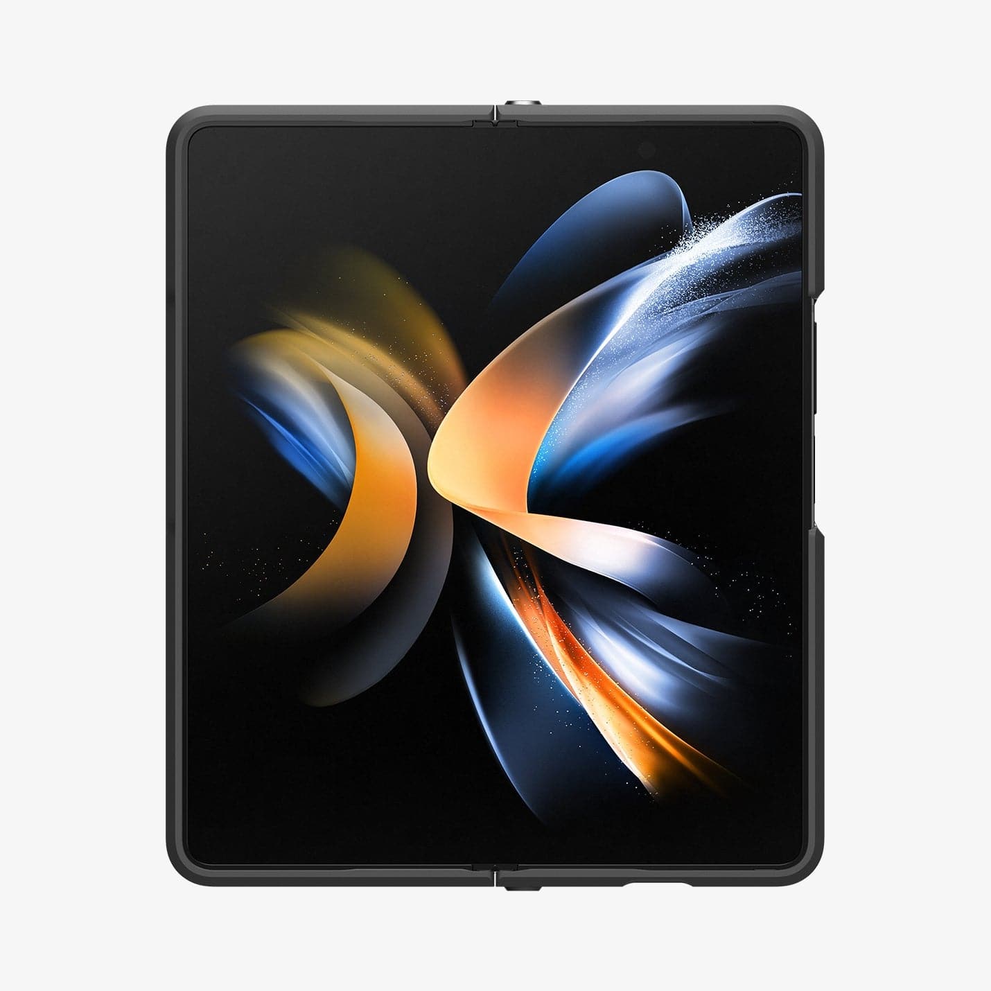 ACS05106 - Galaxy Z Fold 4 Case Neo Hybrid S in black showing the back and front