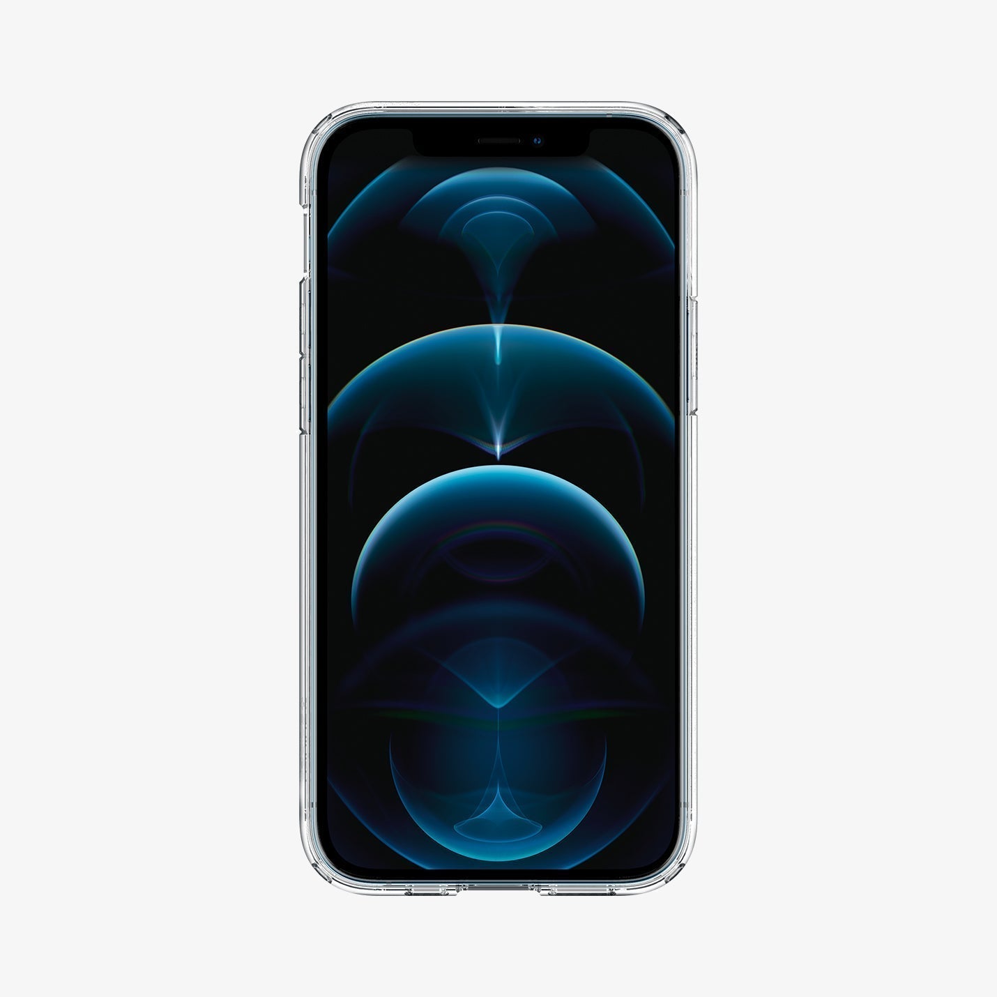 ACS01618 - iPhone 12 Pro Max Case Ultra Hybrid in crystal clear showing the back