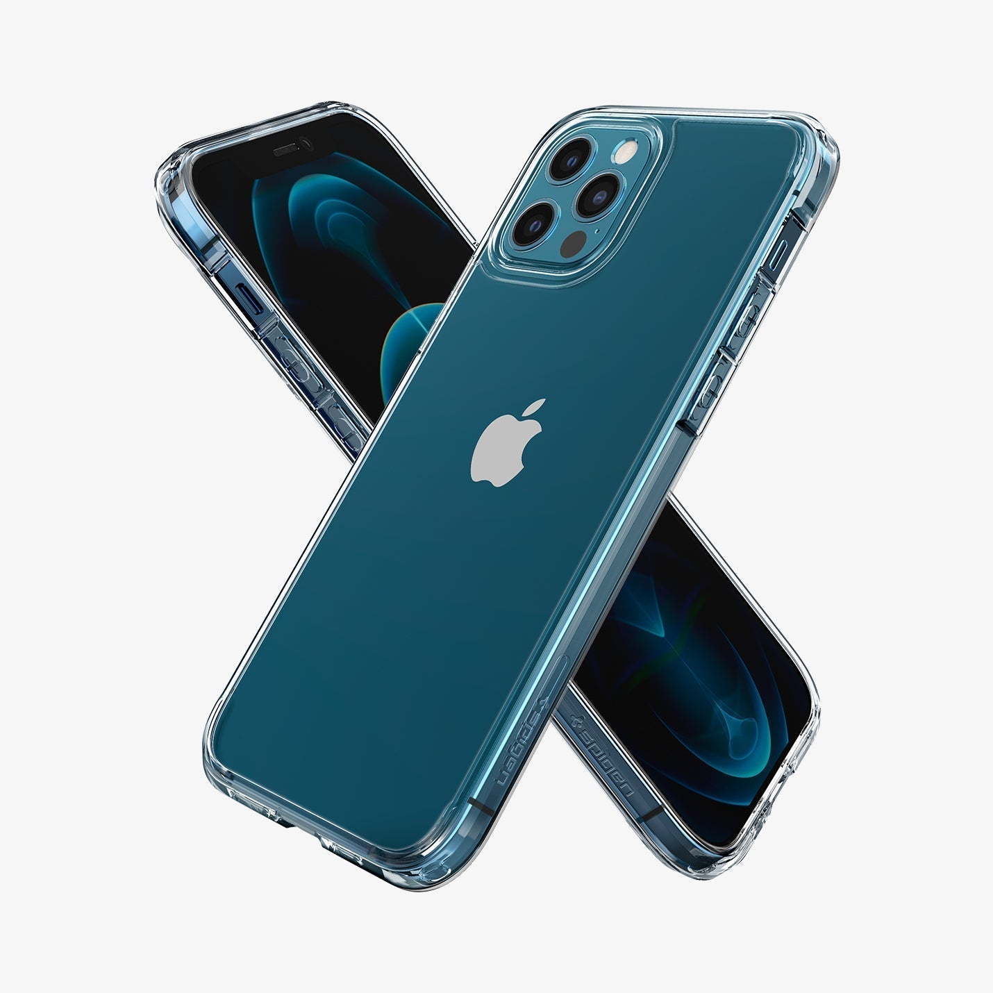 ACS01618 - iPhone 12 Pro Max Case Ultra Hybrid in crystal clear showing the back