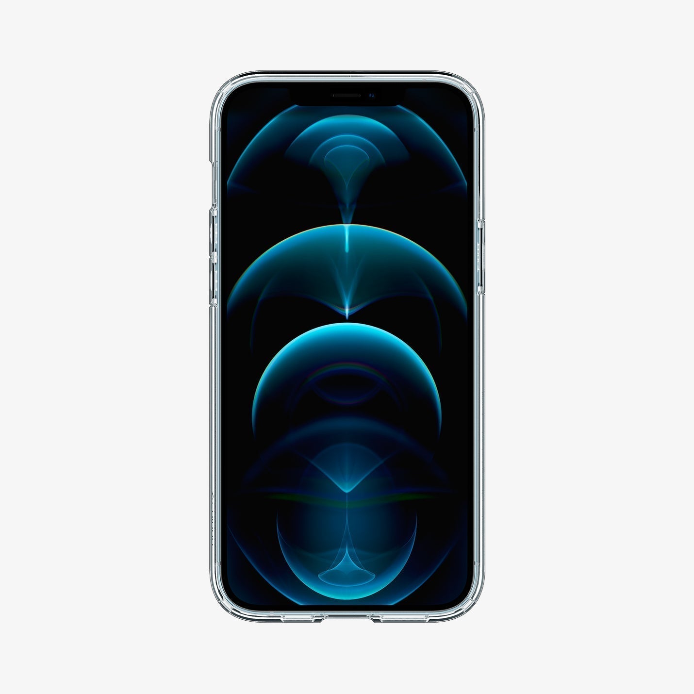 ACS01618 - iPhone 12 Pro Max Case Ultra Hybrid in crystal clear showing the back