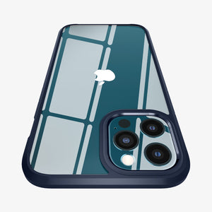 ACS01618 - iPhone 12 Pro Max Case Ultra Hybrid in crystal clear showing the back