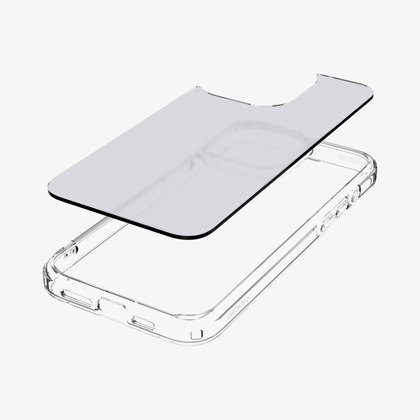 ACS06567 - iPhone 15 Pro Max Case Ultra Hybrid in frost clear showing the back