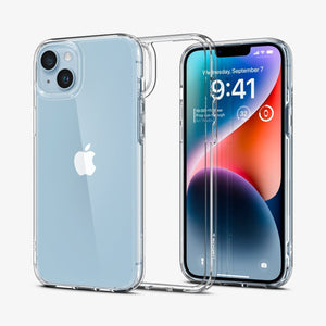 ACS04816 - iPhone 14 Pro Max Case Ultra Hybrid in crystal clear showing the back