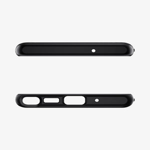 ACS01392 - Galaxy Note 20 Ultra Liquid Air Case in matte black showing the back