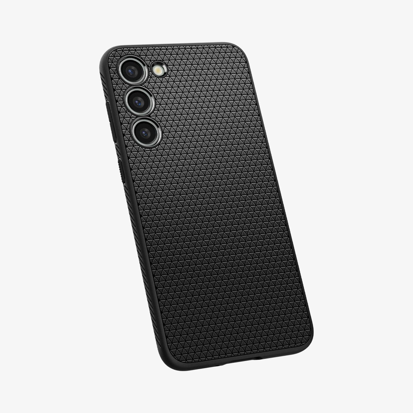 ACS05614 - Galaxy S23 Ultra Case Liquid Air in matte black showing the back