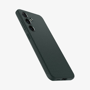 ACS07287 - Galaxy S24 Ultra Case Liquid Air in Matte Black showing the back