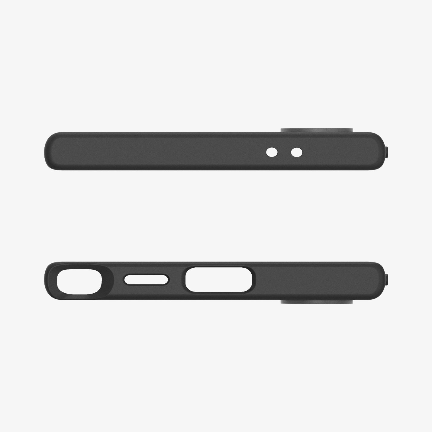 ACS07287 - Galaxy S24 Ultra Case Liquid Air in Matte Black showing the back