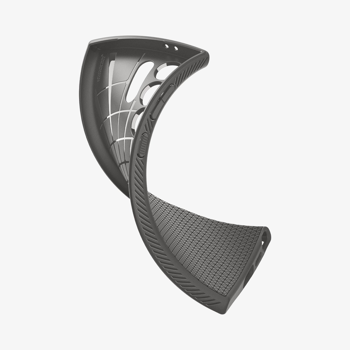 ACS07287 - Galaxy S24 Ultra Case Liquid Air in Matte Black showing the back