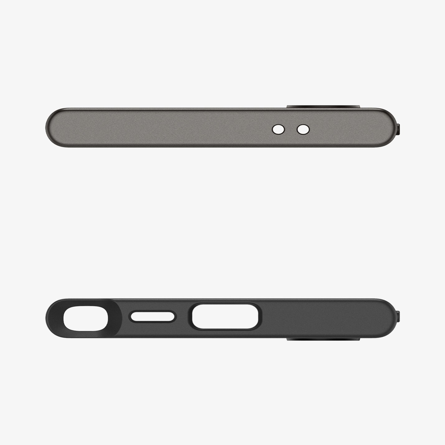 ACS07304 - Galaxy S24 Ultra Case Neo Hybrid in Black showing the back