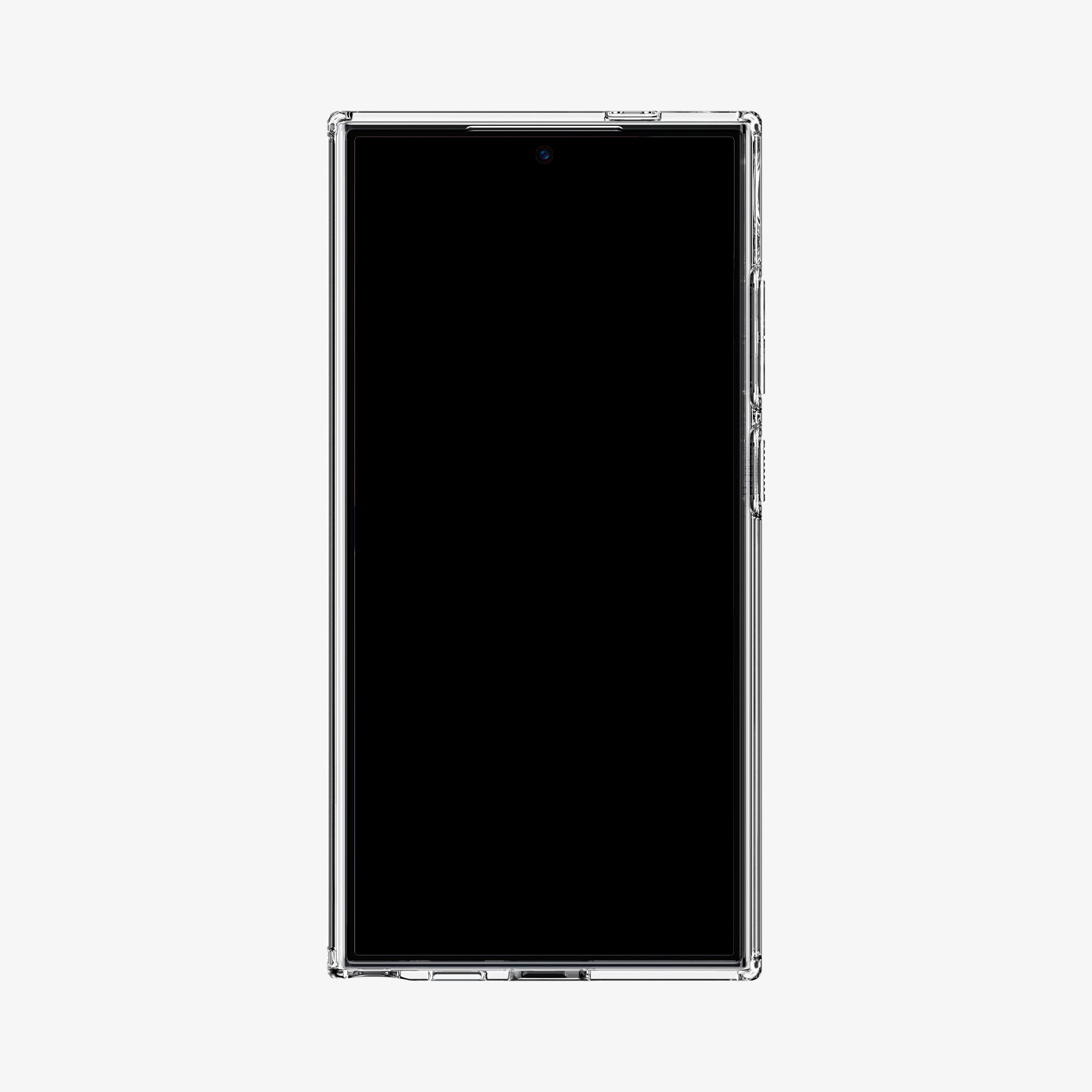 ACS07292 - Galaxy S24 Ultra Case Ultra Hybrid in Crystal Clear showing the back