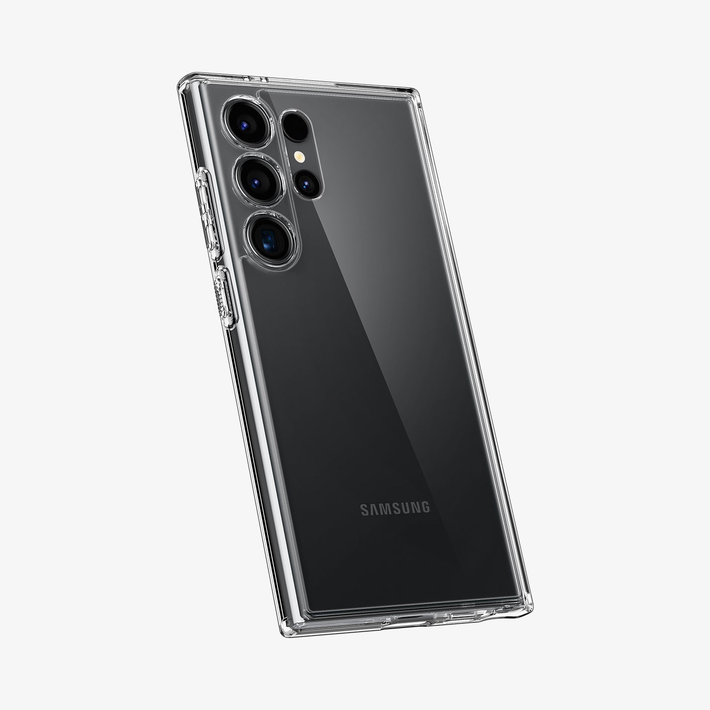 ACS07292 - Galaxy S24 Ultra Case Ultra Hybrid in Crystal Clear showing the back