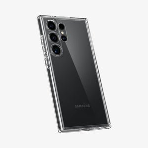 ACS07292 - Galaxy S24 Ultra Case Ultra Hybrid in Crystal Clear showing the back