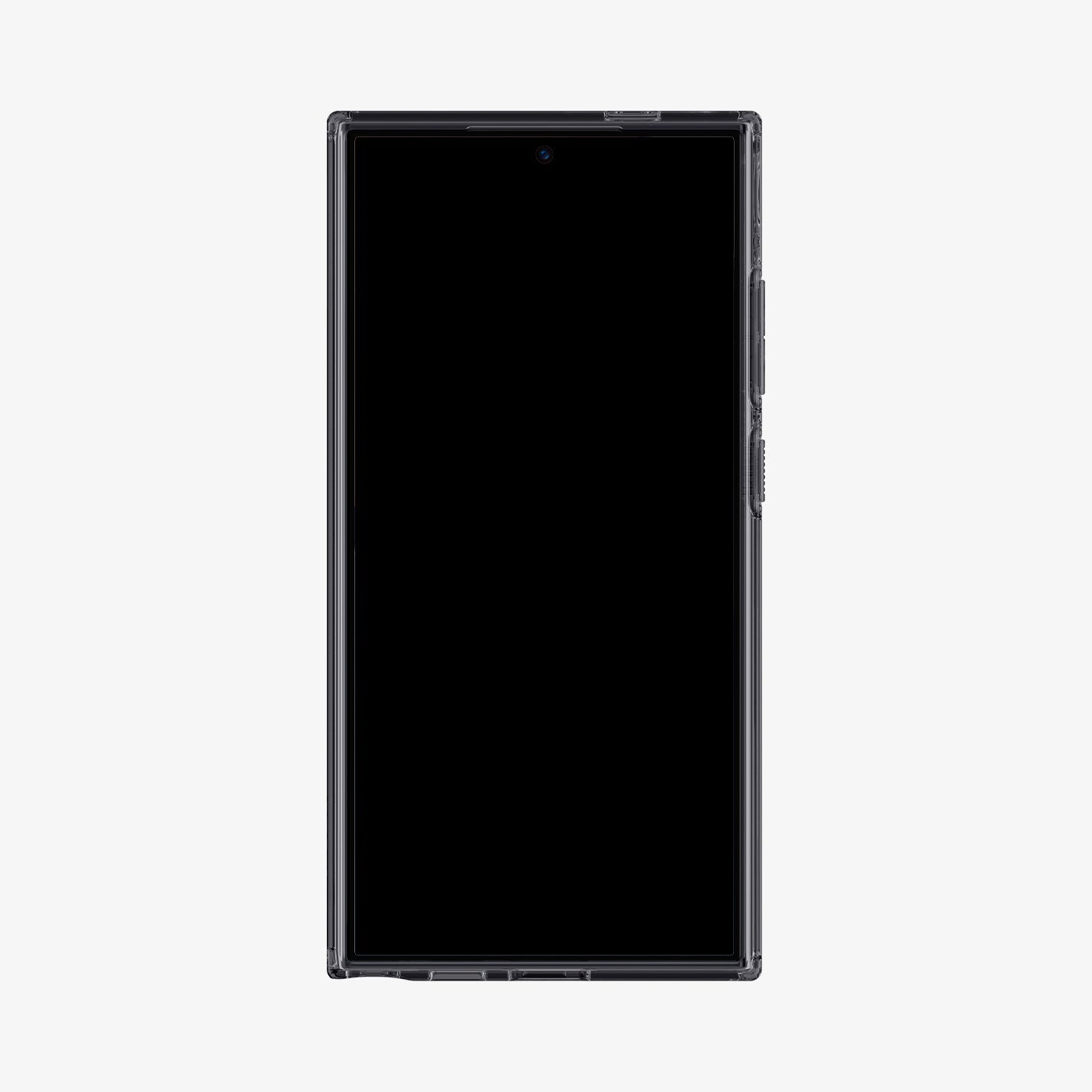 ACS07294 - Galaxy S24 Ultra Case Ultra Hybrid Zero One in Zero One White showing the back