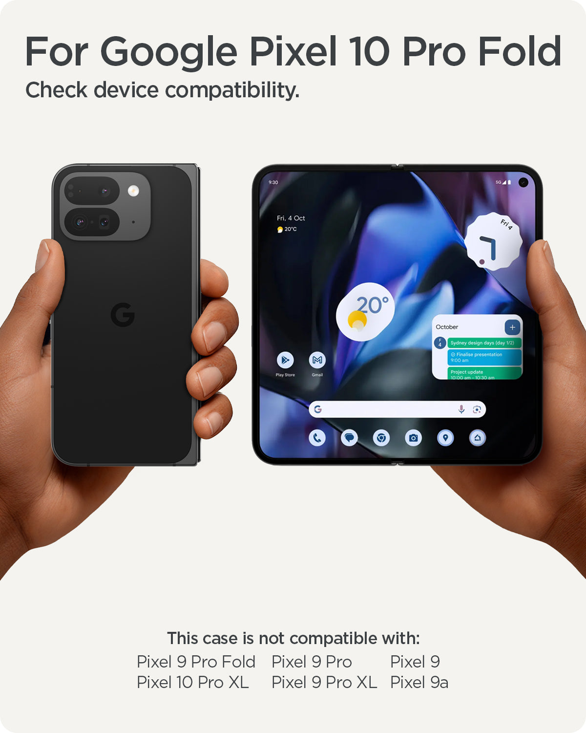 Spigen Pixel 10 Pro Fold Case – Ultra Hybrid Metal Ring (MagFit)