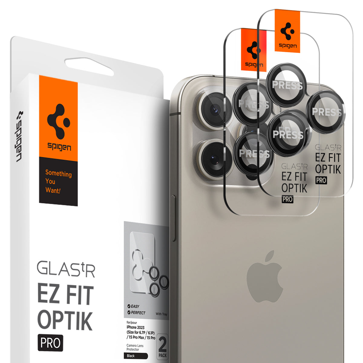 واقي عدسة Spigen iPhone 15 Pro Max / 15 Pro – Optik Pro EZ Fit