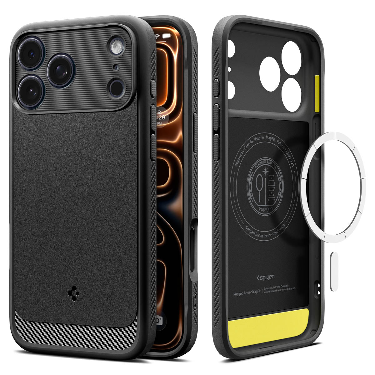 غطاء Spigen iPhone 17 Pro Max – Rugged Armor (MagFit)