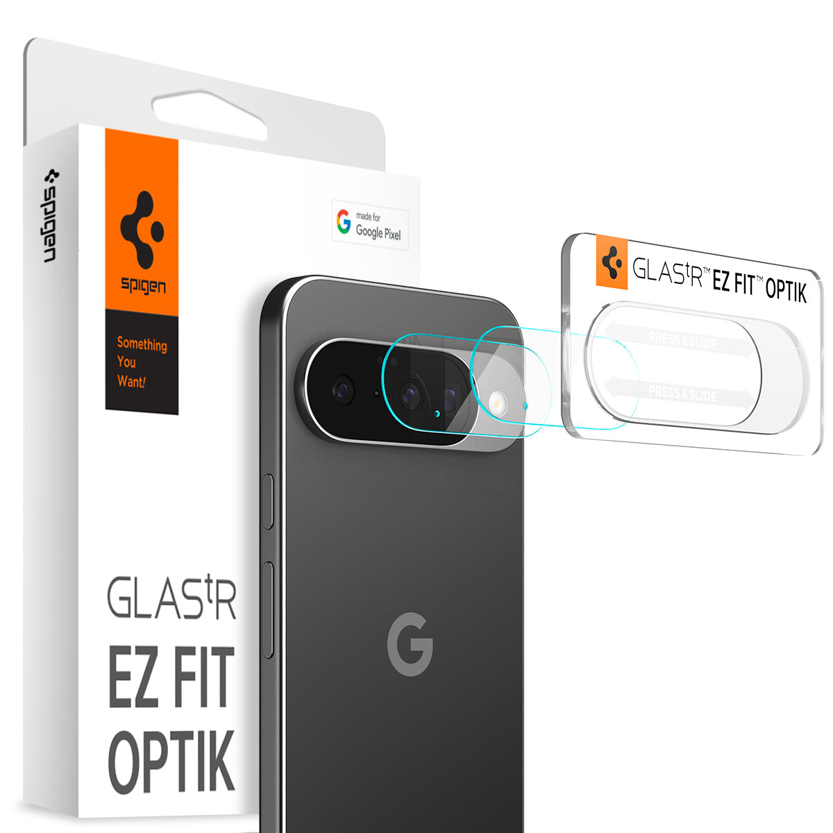 واقي عدسة Spigen لهاتف Pixel 10 – Optik EZ Fit (عبوتان)
