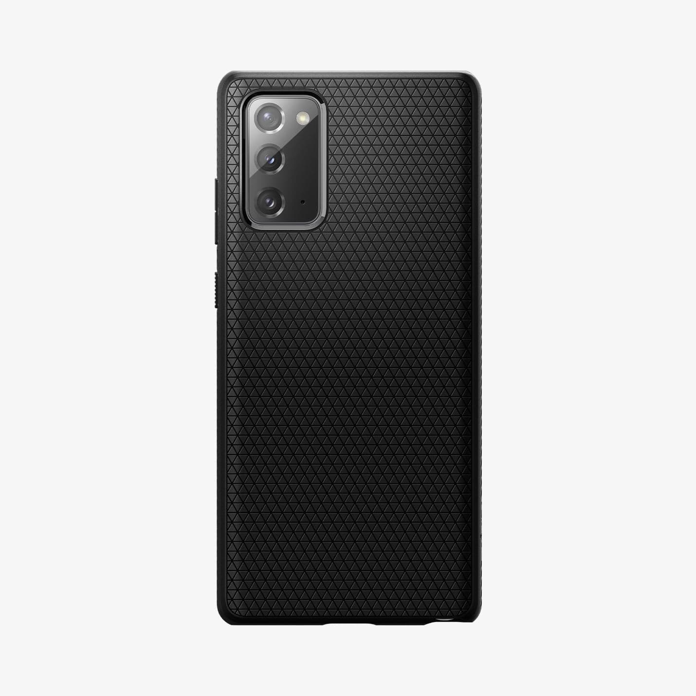 ACS01392 - Galaxy Note 20 Ultra Liquid Air Case in matte black showing the back