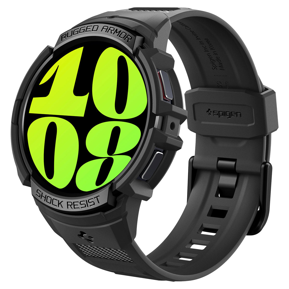 غطاء وسوار Spigen Galaxy Watch 6 (44mm) - Rugged Armor Pro
