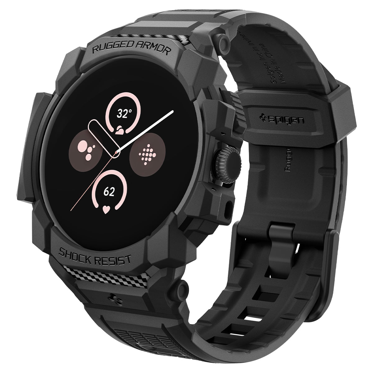 غطاء وسوار Spigen لـ Pixel Watch 3 (45مم) – Rugged Armor Pro